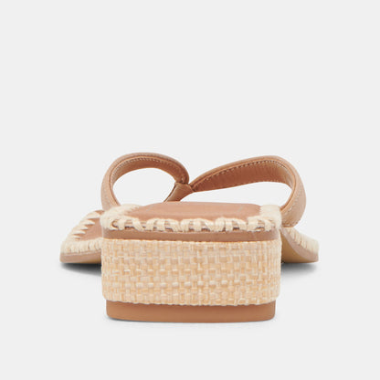 BARTY SANDALS LIGHT TAN LEATHER | Dolce Vita