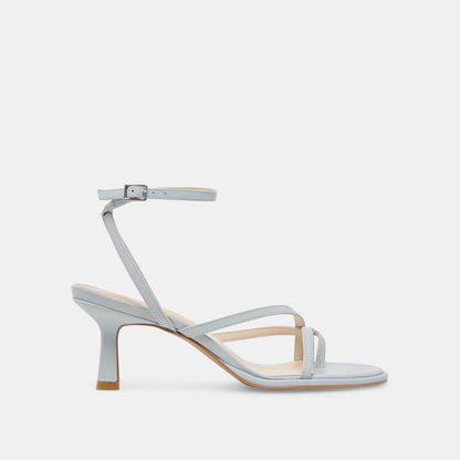 MORAH HEELS ICE BLUE LEATHER | Dolce Vita