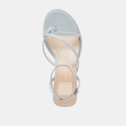 MORAH HEELS ICE BLUE LEATHER | Dolce Vita