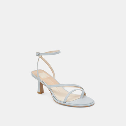 MORAH HEELS ICE BLUE LEATHER | Dolce Vita