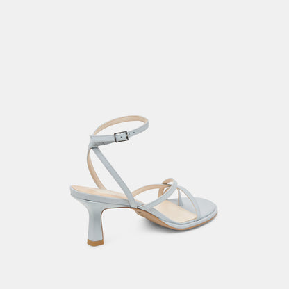 MORAH HEELS ICE BLUE LEATHER | Dolce Vita