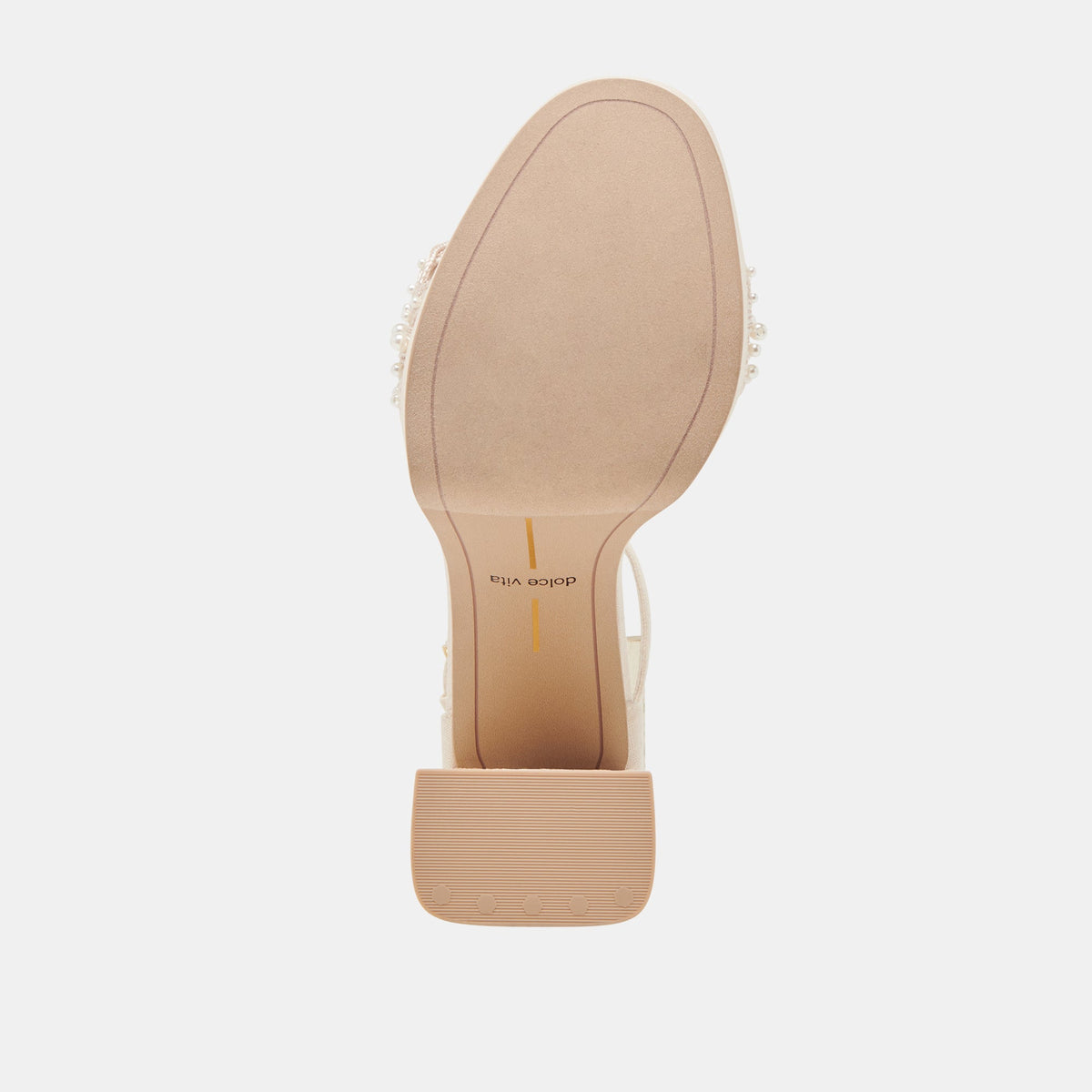 PELTIN PEARL HEELS VANILLA WOVEN RAFFIA | Dolce Vita