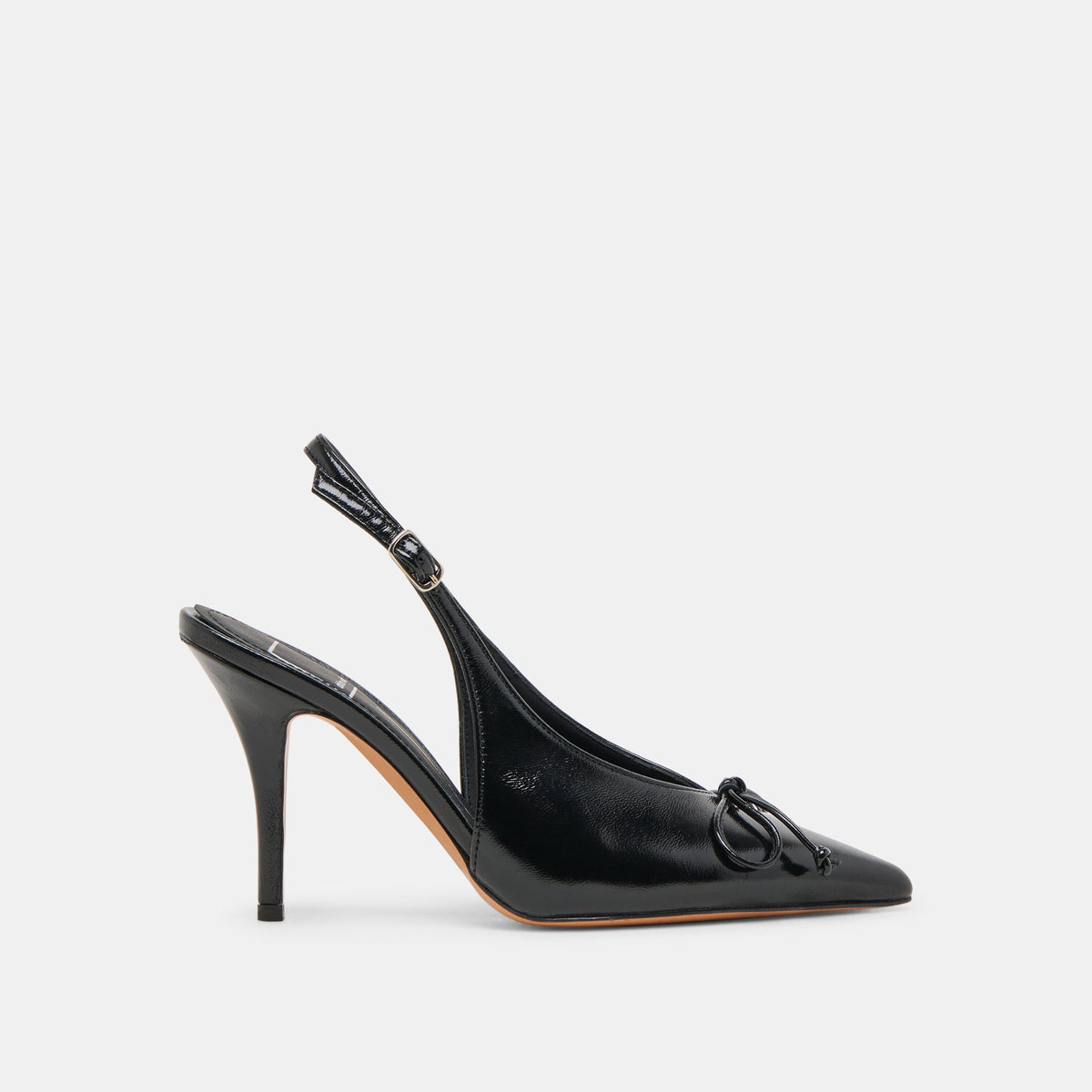 GEENA HEELS BLACK LEATHER | Dolce Vita