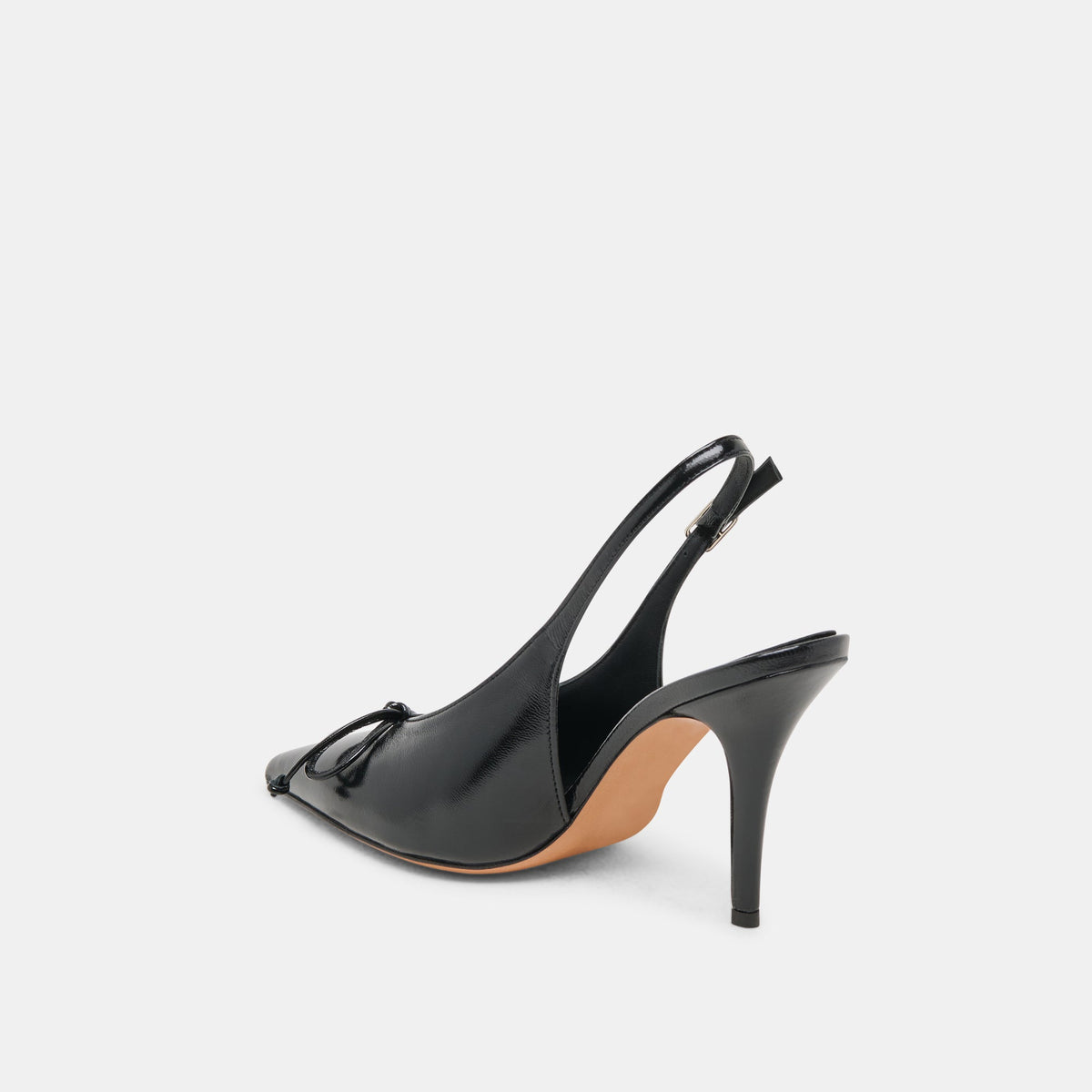 GEENA HEELS BLACK LEATHER | Dolce Vita