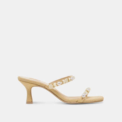 GRASON HEELS LT NATURAL RAFFIA | Dolce Vita