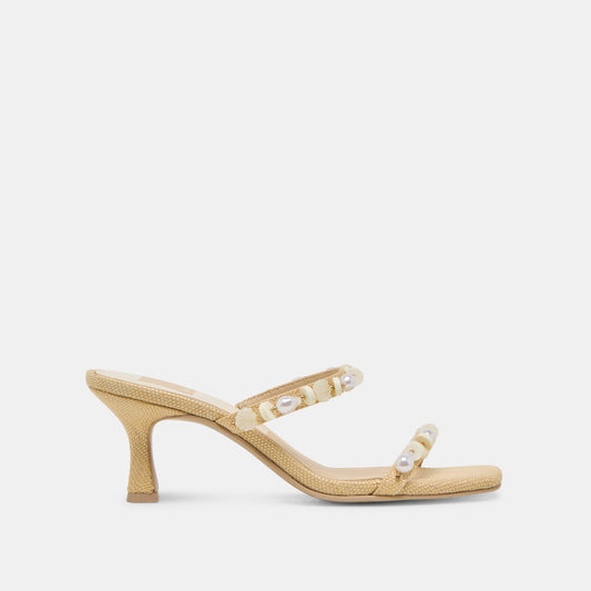 GRASON HEELS LT NATURAL RAFFIA | Dolce Vita