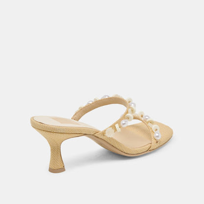 GRASON HEELS LT NATURAL RAFFIA | Dolce Vita