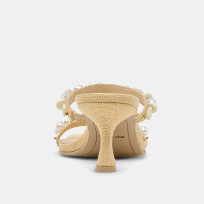 GRASON HEELS LT NATURAL RAFFIA | Dolce Vita