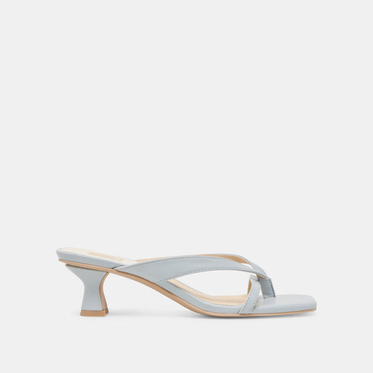 BREVEL HEELS LIGHT BLUE LEATHER | Dolce Vita