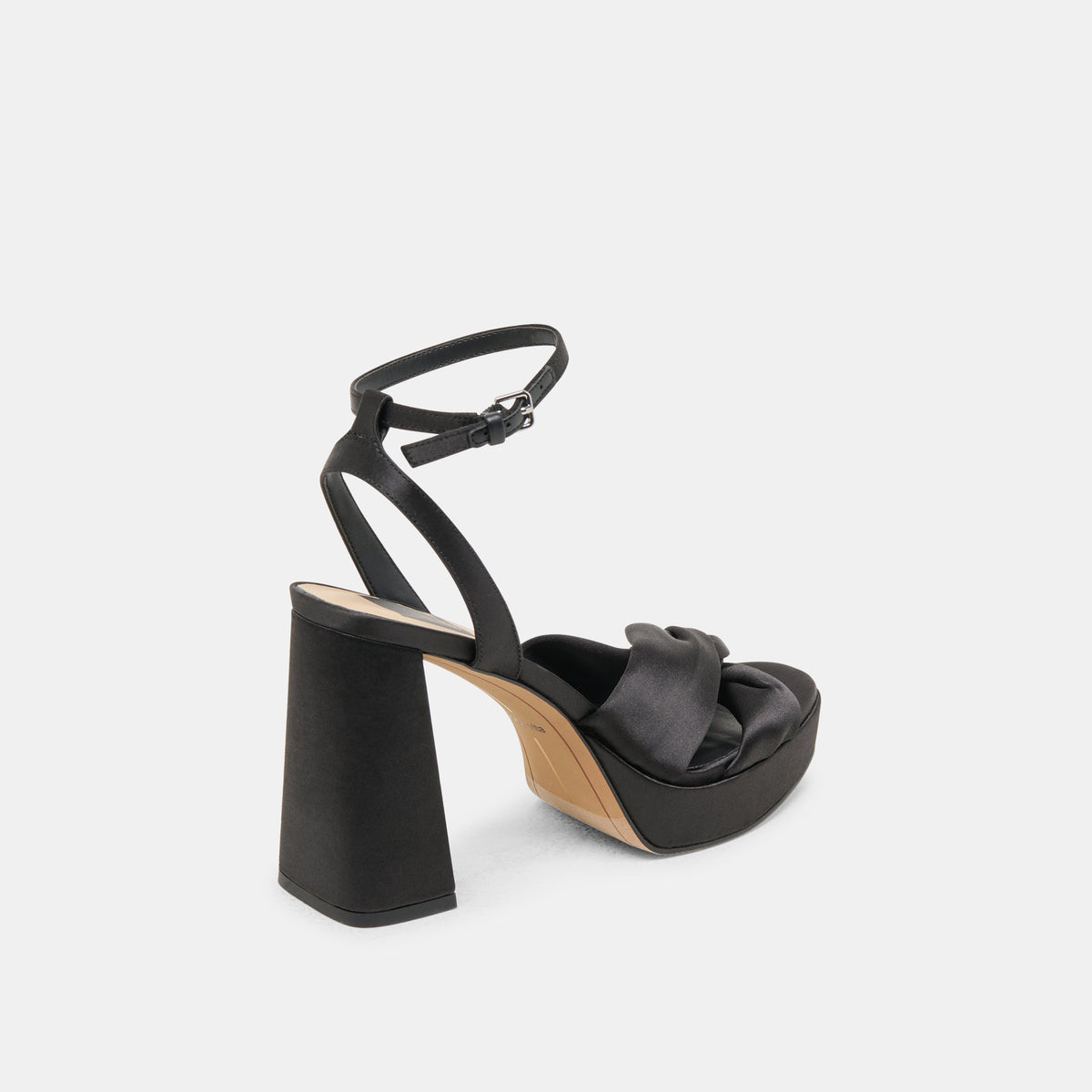 PARLO HEELS ONYX SATIN | Dolce Vita