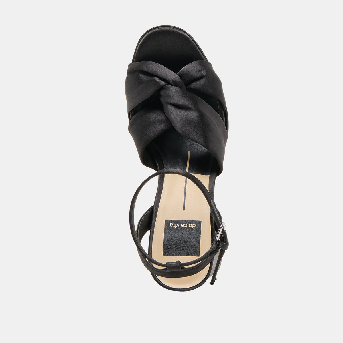 PARLO HEELS ONYX SATIN | Dolce Vita