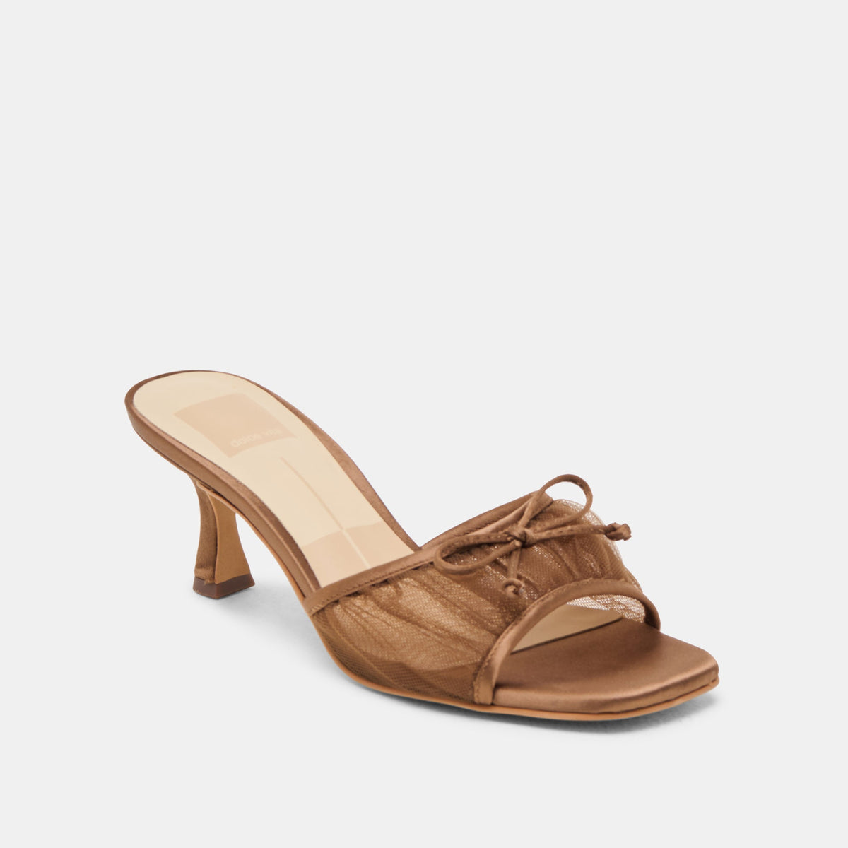 Galen Mid Brown Tulle Heels | Dolce Vita