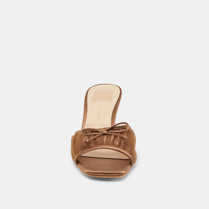 Galen Mid Brown Tulle Heels | Dolce Vita