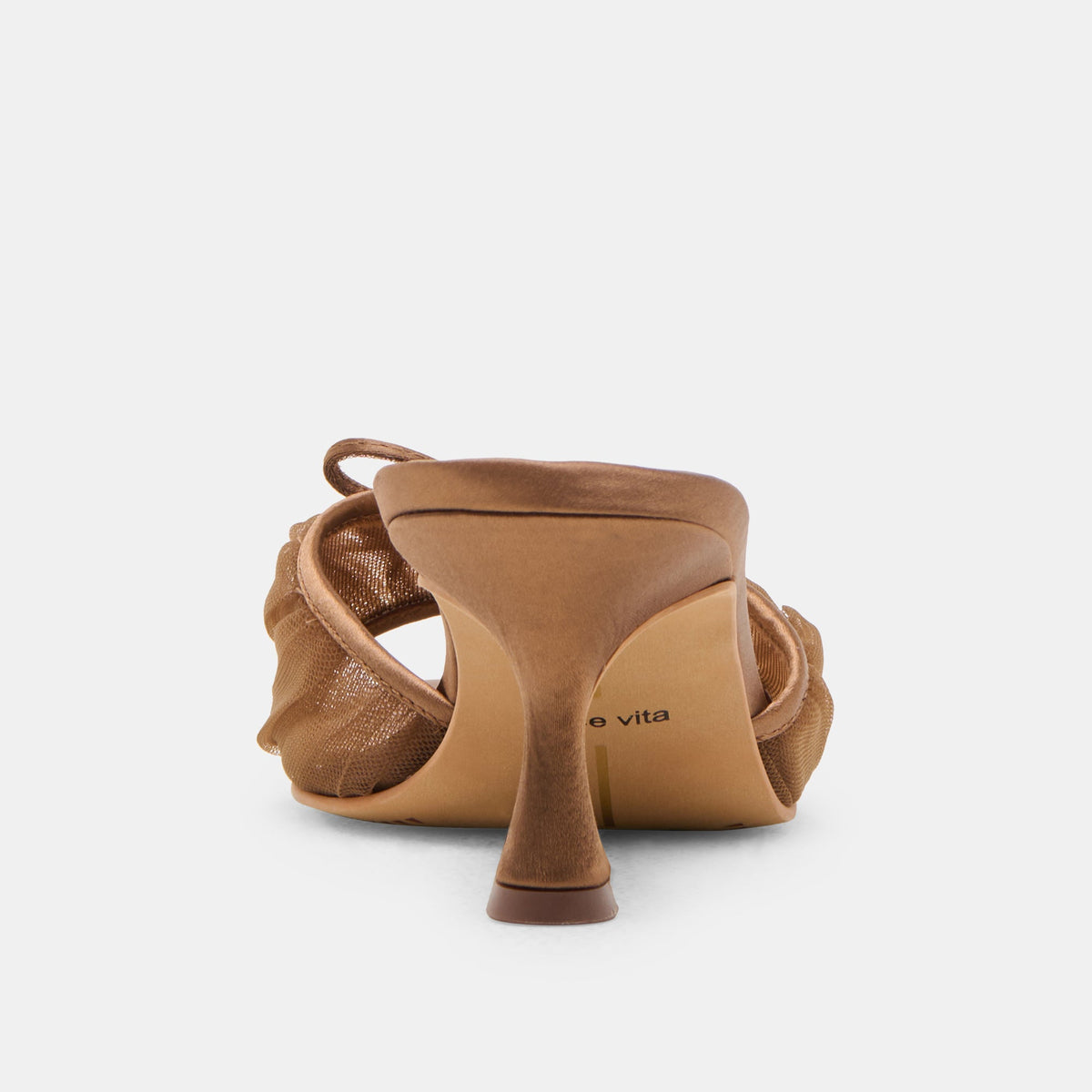 Galen Mid Brown Tulle Heels | Dolce Vita