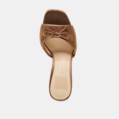 Galen Mid Brown Tulle Heels | Dolce Vita