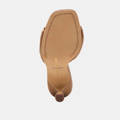 Galen Mid Brown Tulle Heels | Dolce Vita