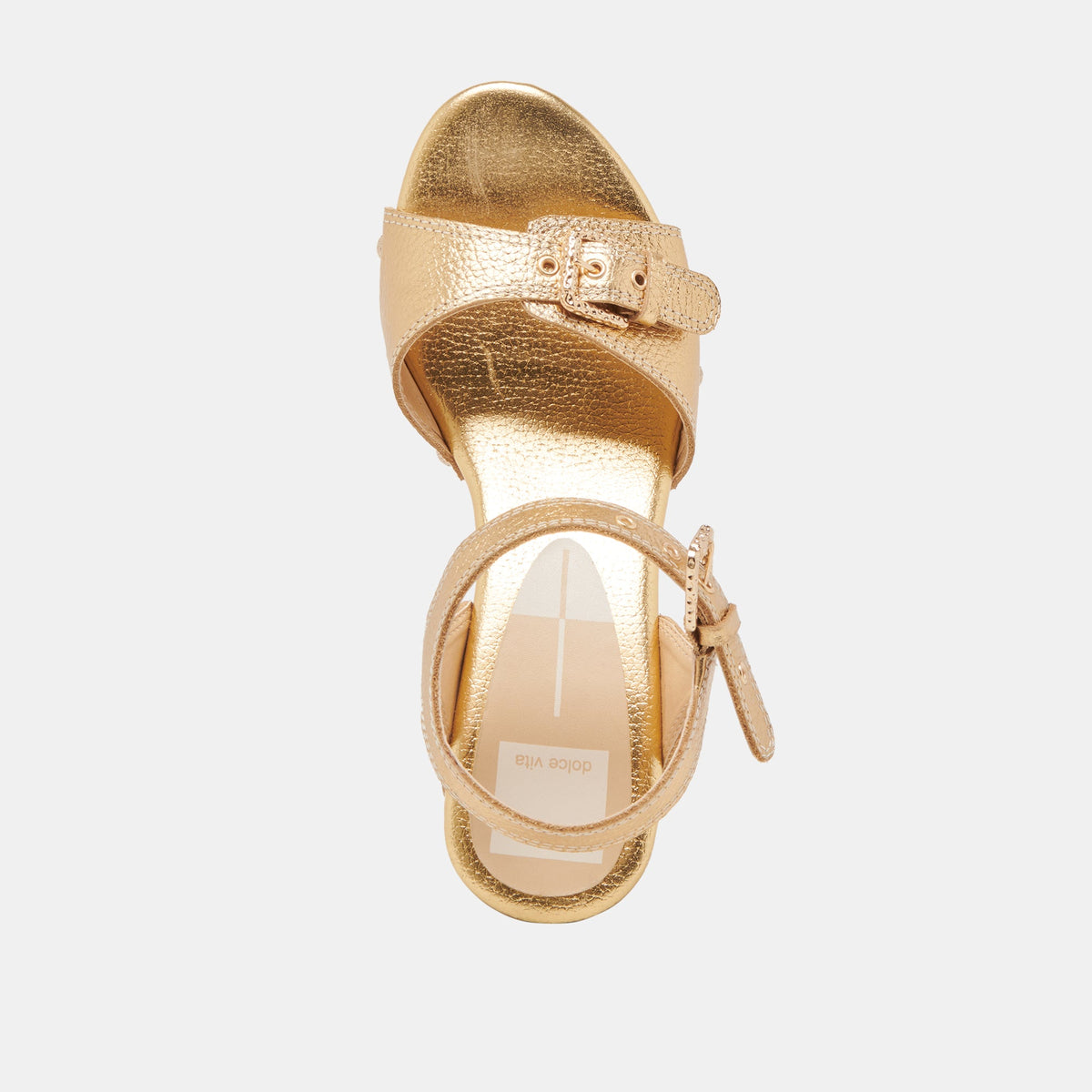 YANDY HEELS GOLD LEATHER | Dolce Vita