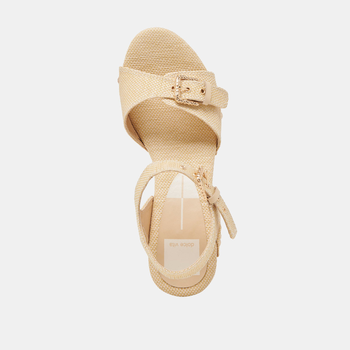 YANDY HEELS LT NATURAL RAFFIA | Dolce Vita