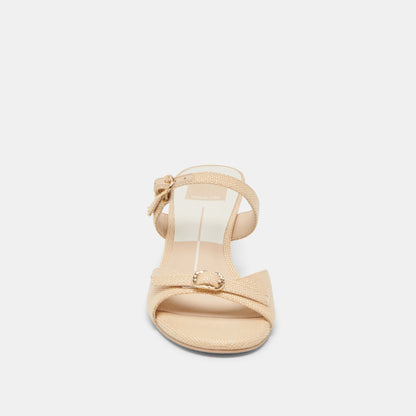 LORALI HEELS LT NATURAL RAFFIA | Dolce Vita