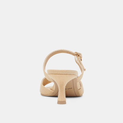 LORALI HEELS LT NATURAL RAFFIA | Dolce Vita