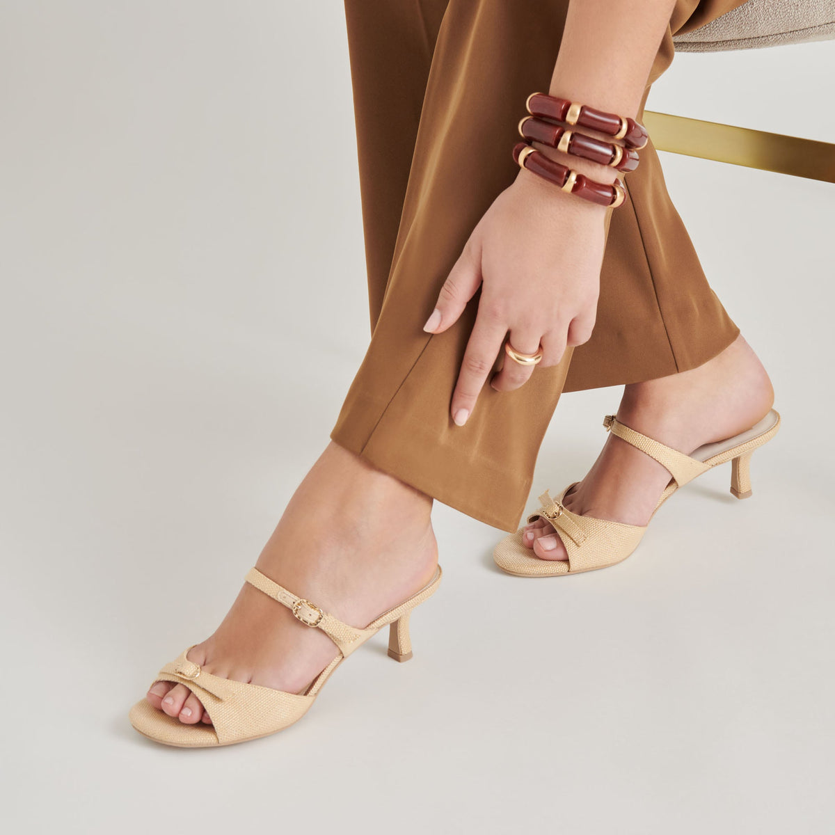 LORALI HEELS LT NATURAL RAFFIA | Dolce Vita