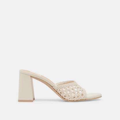 MARGOE HEELS CREME WOVEN STELLA | Dolce Vita