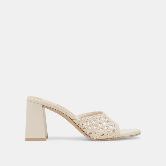 MARGOE HEELS CREME WOVEN STELLA | Dolce Vita