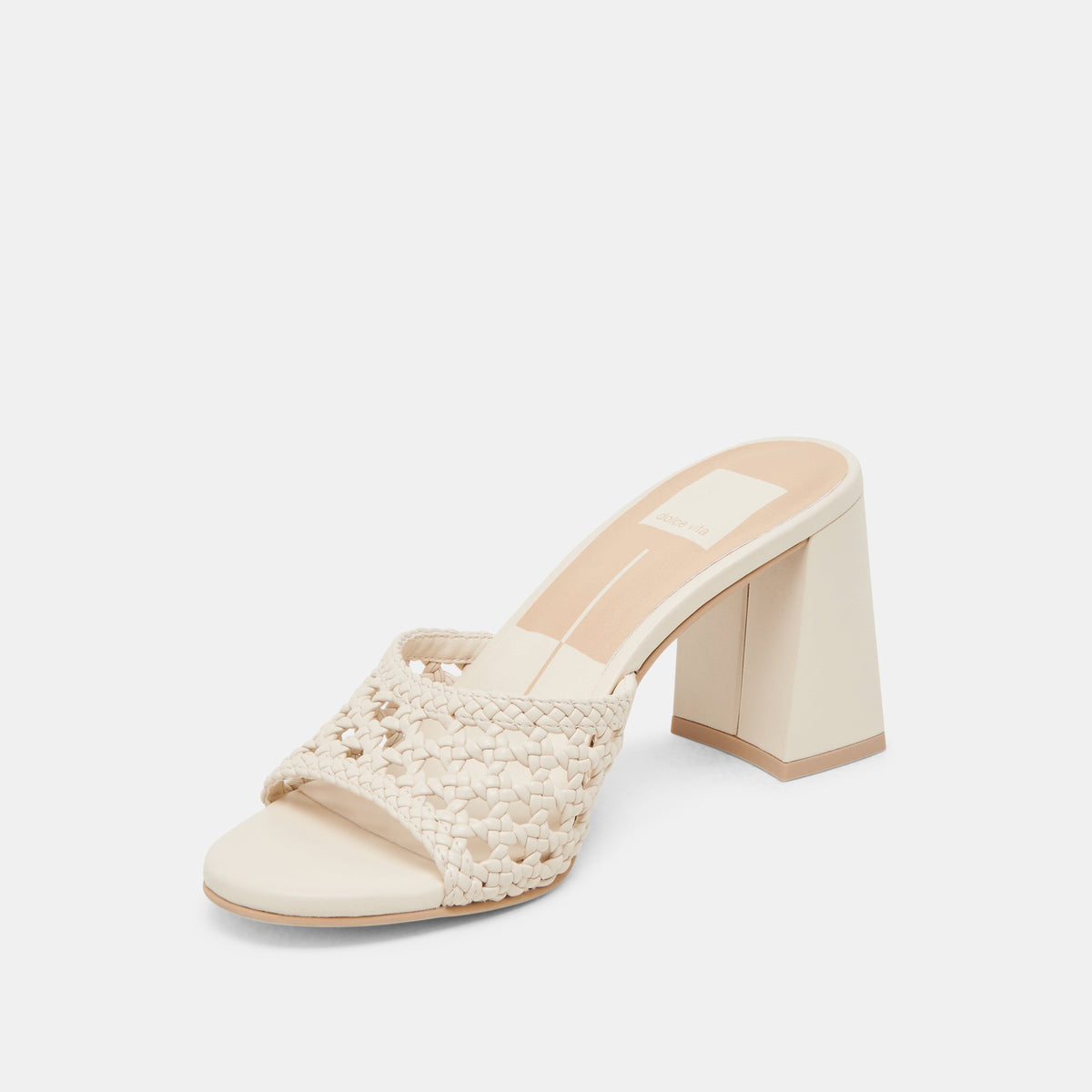 MARGOE HEELS CREME WOVEN STELLA | Dolce Vita