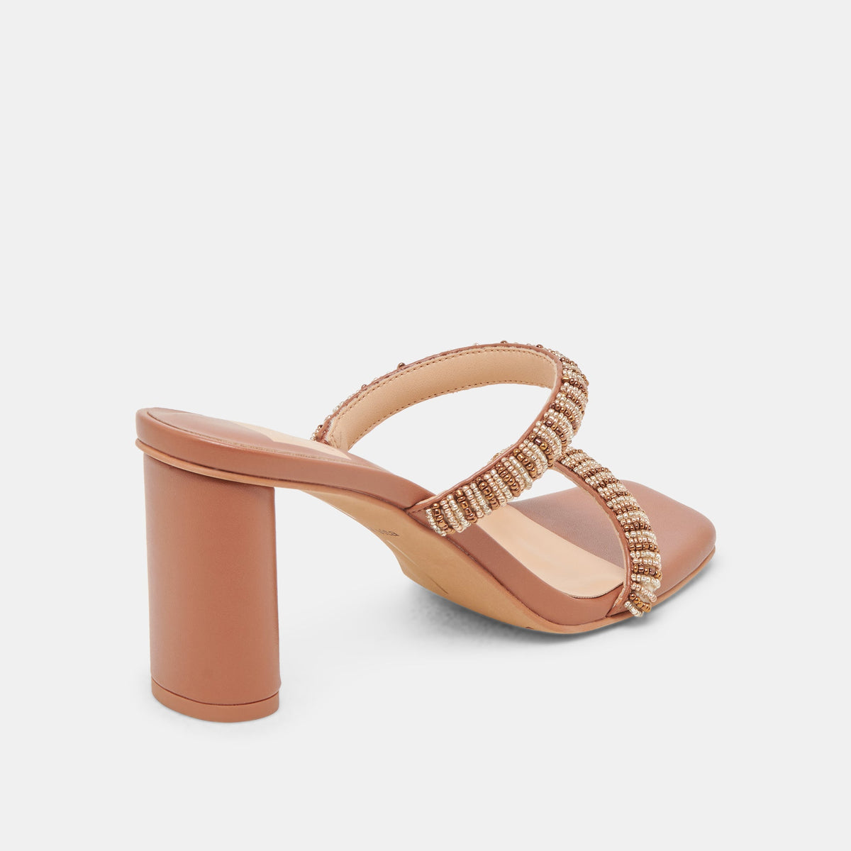 NOLAH HEELS TAN MULTI BEADS | Dolce Vita