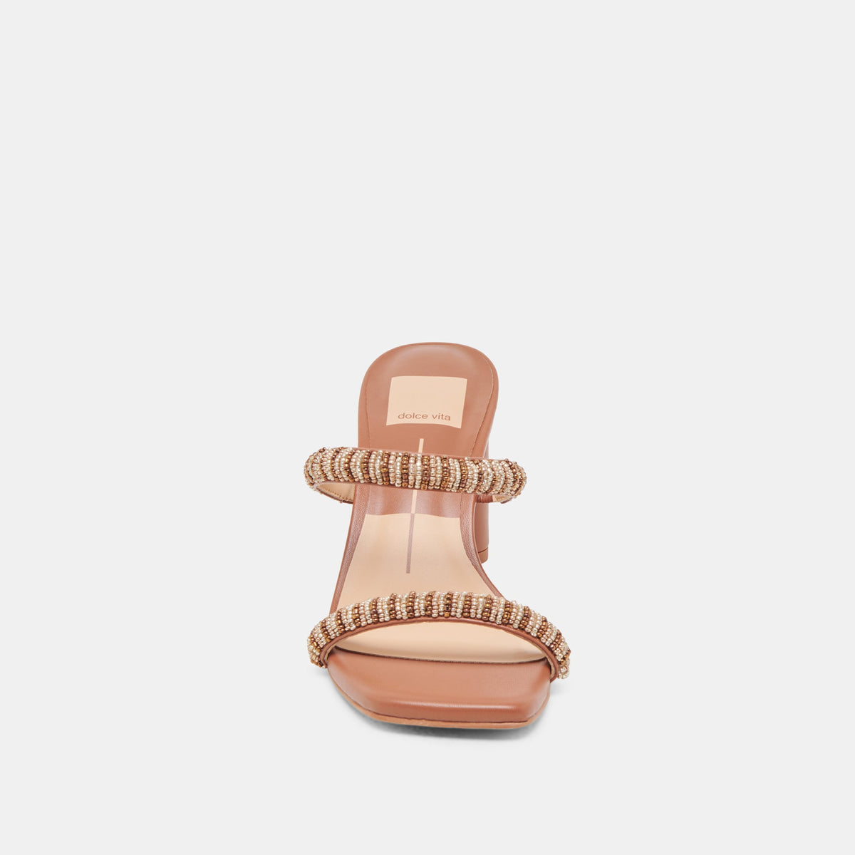 NOLAH HEELS TAN MULTI BEADS | Dolce Vita