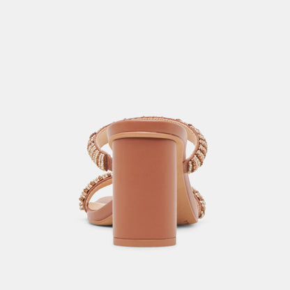 NOLAH HEELS TAN MULTI BEADS | Dolce Vita
