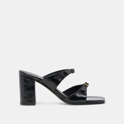 SHANE HEELS MIDNIGHT CRINKLE PATENT | Dolce Vita
