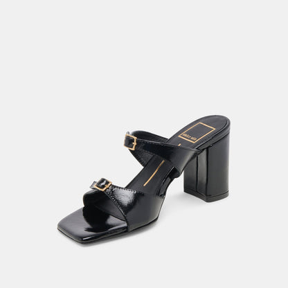 SHANE HEELS MIDNIGHT CRINKLE PATENT | Dolce Vita