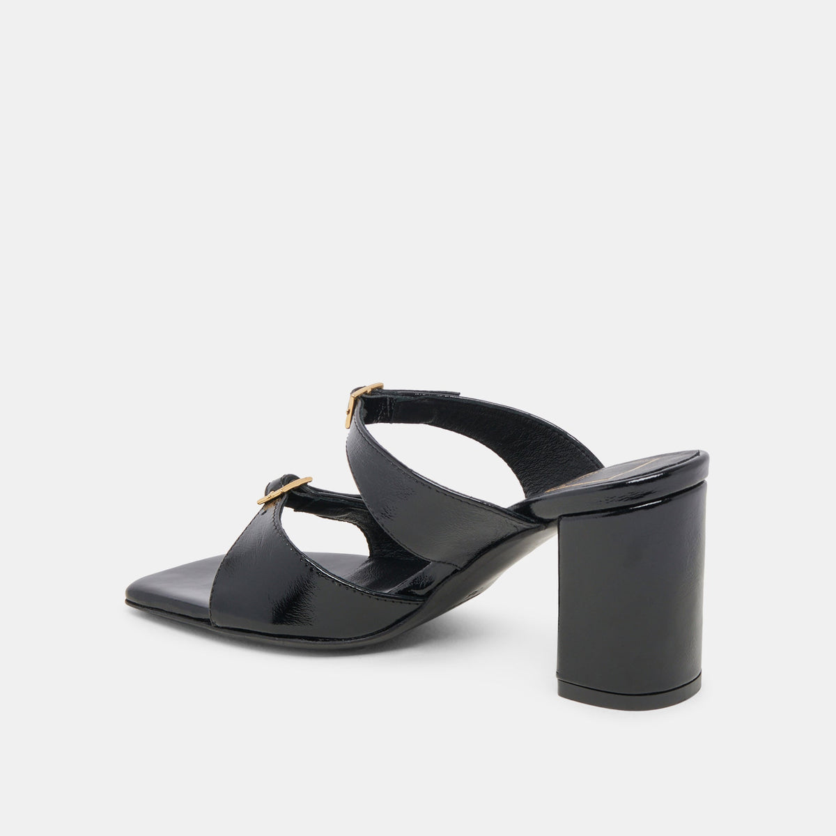 SHANE HEELS MIDNIGHT CRINKLE PATENT | Dolce Vita