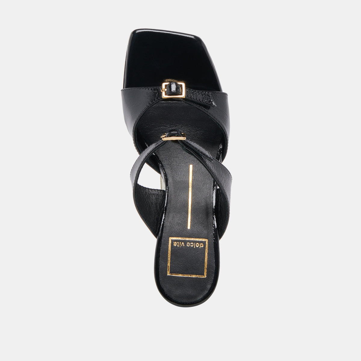 SHANE HEELS MIDNIGHT CRINKLE PATENT | Dolce Vita