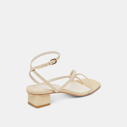 KARLOS SANDALS NATURAL WOVEN RAFFIA | Dolce Vita