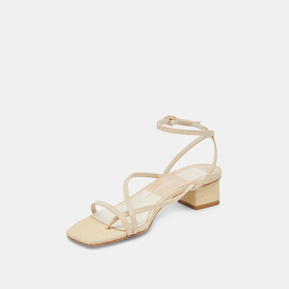 KARLOS SANDALS NATURAL WOVEN RAFFIA | Dolce Vita