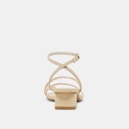 KARLOS SANDALS NATURAL WOVEN RAFFIA | Dolce Vita