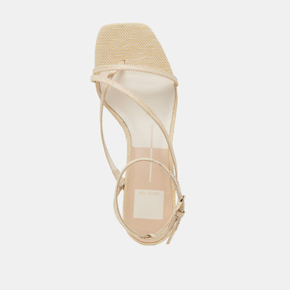 KARLOS SANDALS NATURAL WOVEN RAFFIA | Dolce Vita