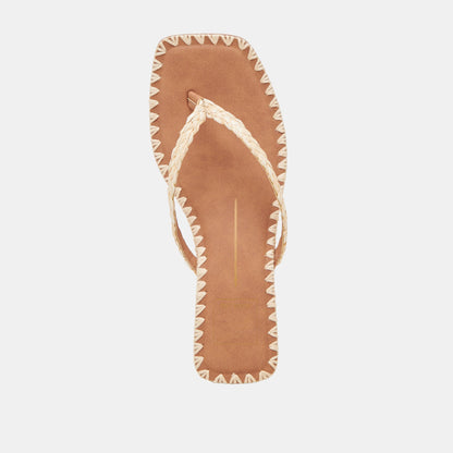 BARTY SANDALS LT NATURAL RAFFIA | Dolce Vita