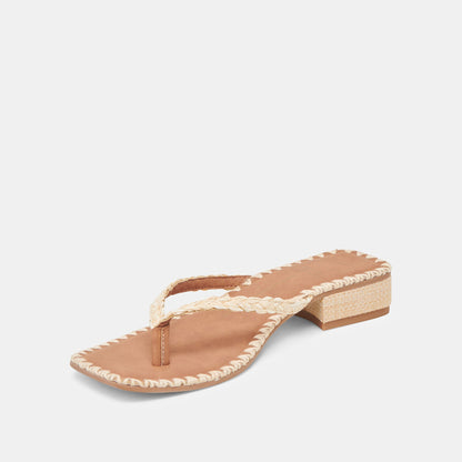 BARTY SANDALS LT NATURAL RAFFIA | Dolce Vita