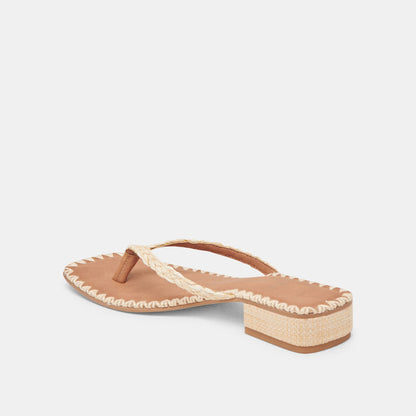 BARTY SANDALS LT NATURAL RAFFIA | Dolce Vita