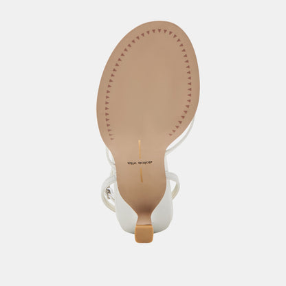 MORAH HEELS TRUE WHITE LEATHER | Dolce Vita