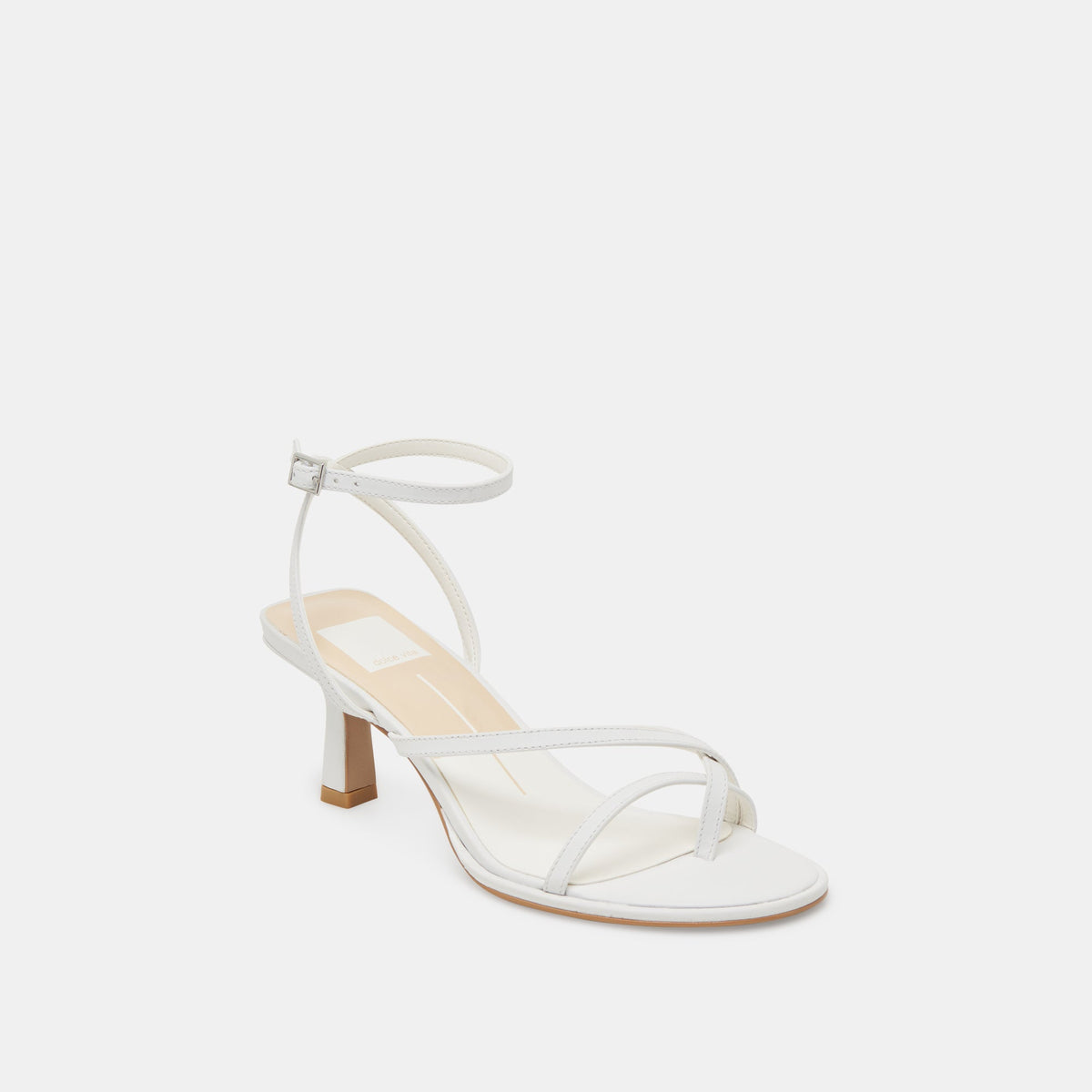 MORAH HEELS TRUE WHITE LEATHER | Dolce Vita