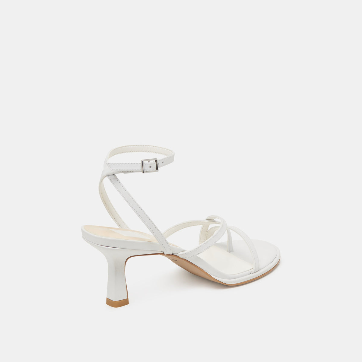 MORAH HEELS TRUE WHITE LEATHER | Dolce Vita