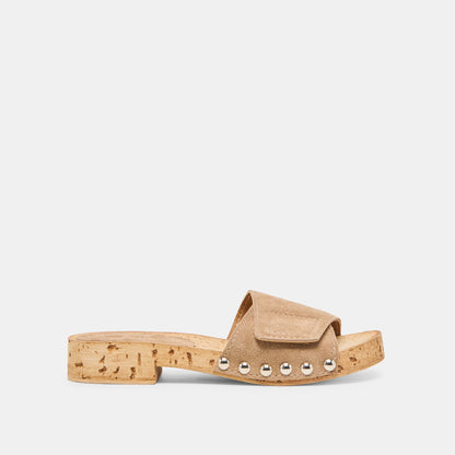 Sandy Taupe Suede Sandals | Dolce Vita