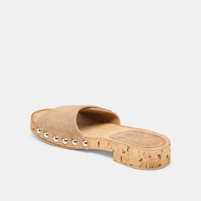 Sandy Taupe Suede Sandals | Dolce Vita