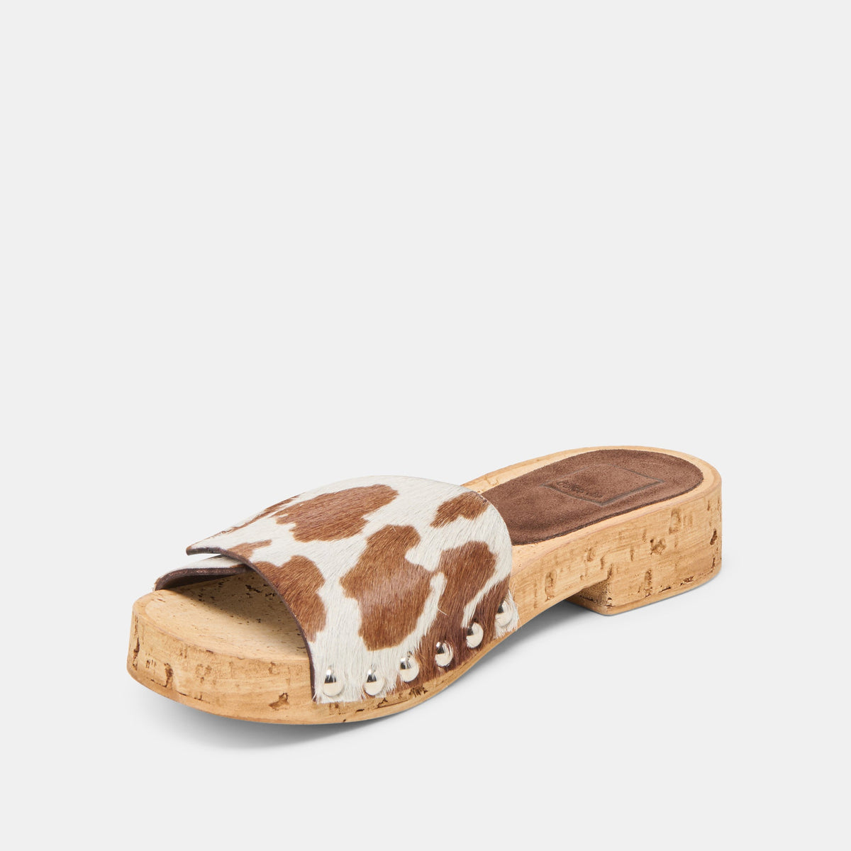 Sandy Cocoa Taurus Calf Hair Sandals | Dolce Vita