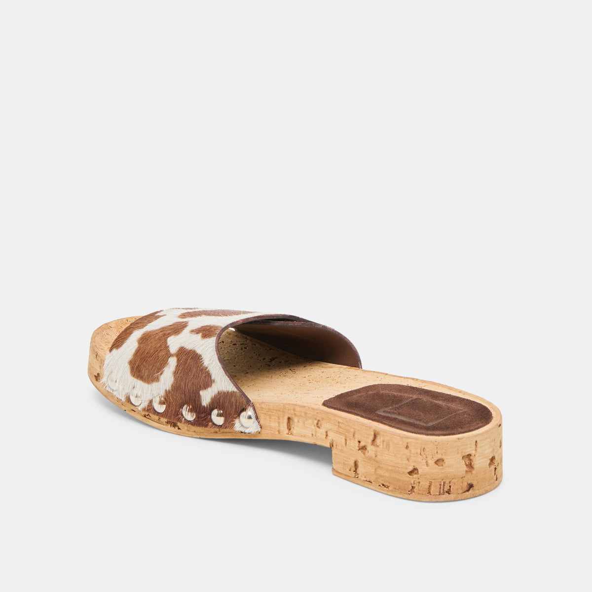 Sandy Cocoa Taurus Calf Hair Sandals | Dolce Vita