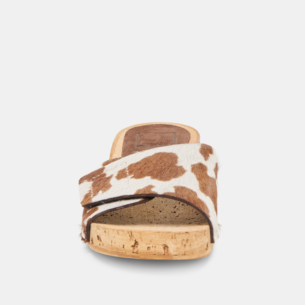 Sandy Cocoa Taurus Calf Hair Sandals | Dolce Vita